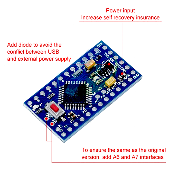 1PCS Pro mini Atmega328P Pro Mini 328 (3)
