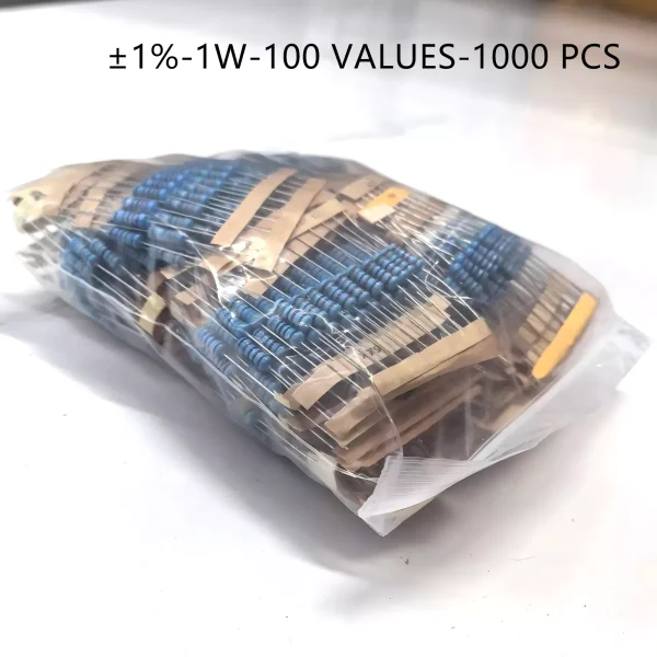 1000pcs 10x 100Value 1WMetal Film Resistor Kit 1