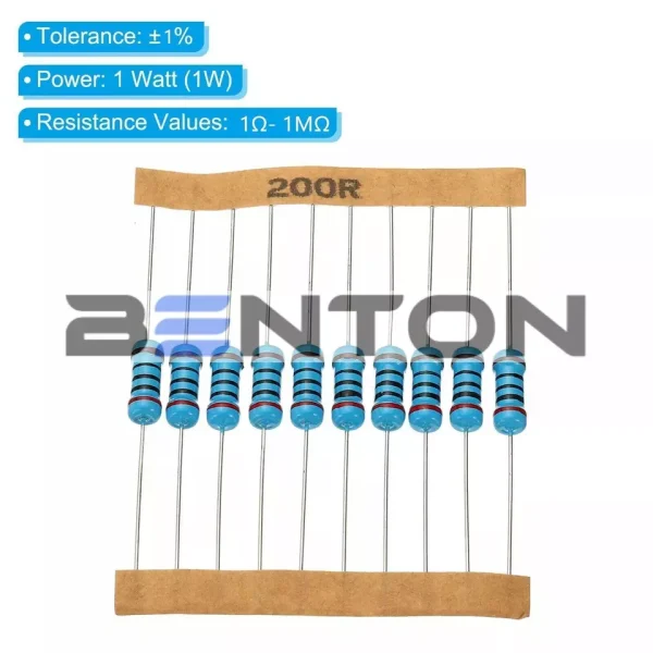 1000pcs 10x 100Value 1WMetal Film Resistor Kit 2