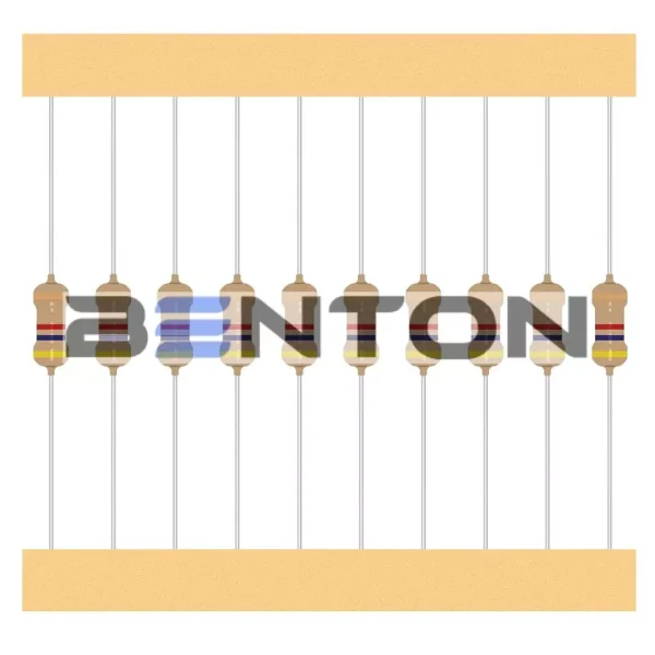 100Pcs 0.25Watt Carbon Film Resistors Kit ±5% 0Ω-10M Ohm 135 Values Option 3