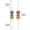100Pcs 0.5W Carbon Film Resistors Kit ±5% 1Ω-10M Ohm 134 Values Option 2