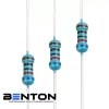 100Pcs 1-2W(0.5Watt) Metal Film Resistors Kit ±1% 1Ω-10M Ohm 134 Values Option 1