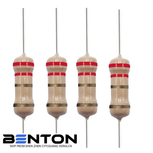 100Pcs 1W(1 Watt) Carbon Film Resistors Kit ±5% 1Ω-10MOhm 134Values Option 1