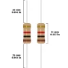 100Pcs 1W(1 Watt) Carbon Film Resistors Kit ±5% 1Ω-10MOhm 134Values Option 2