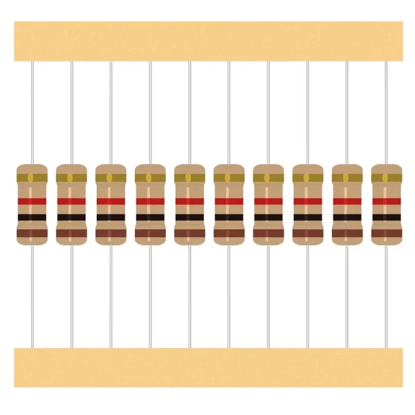 100Pcs 1W(1 Watt) Carbon Film Resistors Kit ±5% 1Ω-10MOhm 134Values Option 3