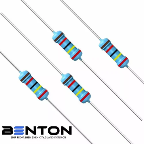 100Pcs 1W(1 Watt) Metal Film Resistors Kit ±1% 1Ω-10M Ohm 134 Values Option 1