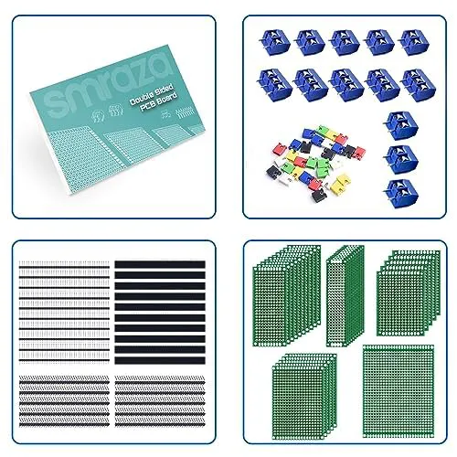 104pcs Double Sided PCB Board Kit 2