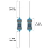 500pc 50 Values 0.25W Metal Film Resistor 2