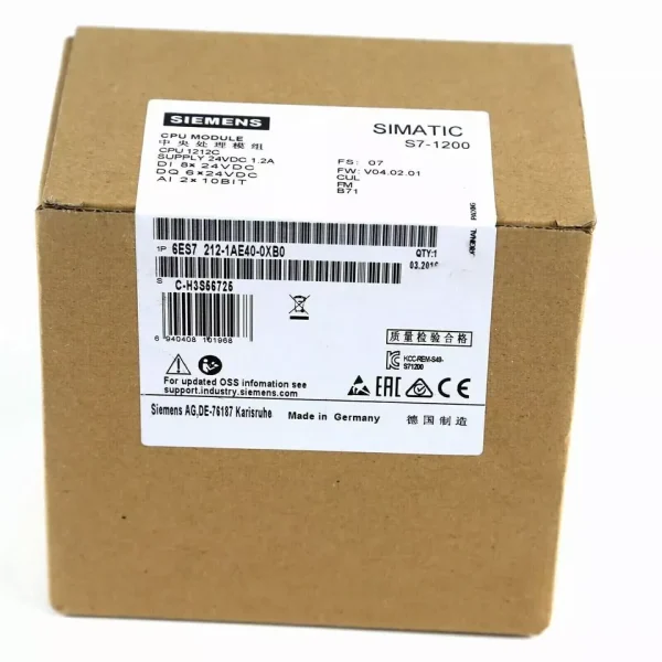 Siemens 6ES7212-1AE40-0XB0 AC DC Relay Controller 4